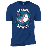 T-Shirts Royal / YXS Shark Family trazo - Grandma Boys Premium T-Shirt