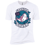 T-Shirts White / YXS Shark Family trazo - Grandma Boys Premium T-Shirt