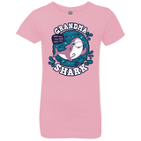 T-Shirts Light Pink / YXS Shark Family trazo - Grandma Girls Premium T-Shirt