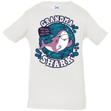 T-Shirts White / 6 Months Shark Family trazo - Grandma Infant Premium T-Shirt