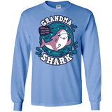 T-Shirts Carolina Blue / S Shark Family trazo - Grandma Men's Long Sleeve T-Shirt