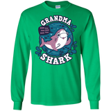 T-Shirts Irish Green / S Shark Family trazo - Grandma Men's Long Sleeve T-Shirt