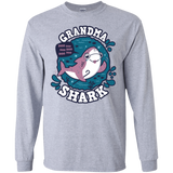 T-Shirts Sport Grey / S Shark Family trazo - Grandma Men's Long Sleeve T-Shirt