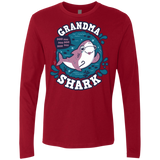 T-Shirts Cardinal / S Shark Family trazo - Grandma Men's Premium Long Sleeve