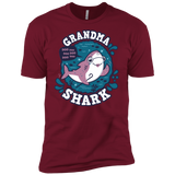 T-Shirts Cardinal / X-Small Shark Family trazo - Grandma Men's Premium T-Shirt
