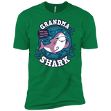 T-Shirts Kelly Green / X-Small Shark Family trazo - Grandma Men's Premium T-Shirt