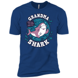 T-Shirts Royal / X-Small Shark Family trazo - Grandma Men's Premium T-Shirt