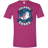 T-Shirts Antique Heliconia / S Shark Family trazo - Grandma Men's Semi-Fitted Softstyle