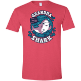 T-Shirts Heather Red / S Shark Family trazo - Grandma Men's Semi-Fitted Softstyle