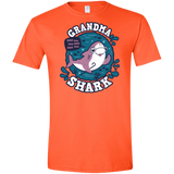 T-Shirts Orange / S Shark Family trazo - Grandma Men's Semi-Fitted Softstyle