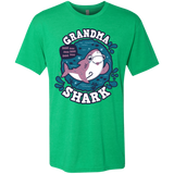 T-Shirts Envy / S Shark Family trazo - Grandma Men's Triblend T-Shirt