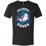 T-Shirts Vintage Black / S Shark Family trazo - Grandma Men's Triblend T-Shirt
