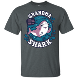 T-Shirts Dark Heather / S Shark Family trazo - Grandma T-Shirt