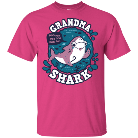 T-Shirts Heliconia / S Shark Family trazo - Grandma T-Shirt