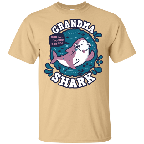 T-Shirts Vegas Gold / S Shark Family trazo - Grandma T-Shirt