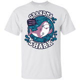 T-Shirts White / S Shark Family trazo - Grandma T-Shirt