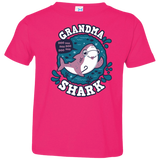 T-Shirts Hot Pink / 2T Shark Family trazo - Grandma Toddler Premium T-Shirt