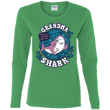 T-Shirts Irish Green / S Shark Family trazo - Grandma Women's Long Sleeve T-Shirt