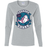 T-Shirts Sport Grey / S Shark Family trazo - Grandma Women's Long Sleeve T-Shirt