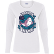 T-Shirts White / S Shark Family trazo - Grandma Women's Long Sleeve T-Shirt