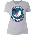 T-Shirts Heather Grey / X-Small Shark Family trazo - Grandma Women's Premium T-Shirt