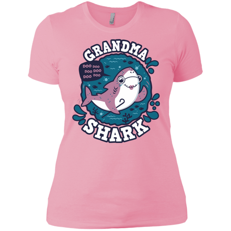 T-Shirts Light Pink / X-Small Shark Family trazo - Grandma Women's Premium T-Shirt