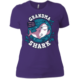 T-Shirts Purple Rush/ / X-Small Shark Family trazo - Grandma Women's Premium T-Shirt