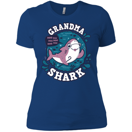 T-Shirts Royal / X-Small Shark Family trazo - Grandma Women's Premium T-Shirt