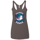 T-Shirts Macchiato / X-Small Shark Family trazo - Grandma Women's Triblend Racerback Tank