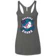 T-Shirts Premium Heather / X-Small Shark Family trazo - Grandma Women's Triblend Racerback Tank