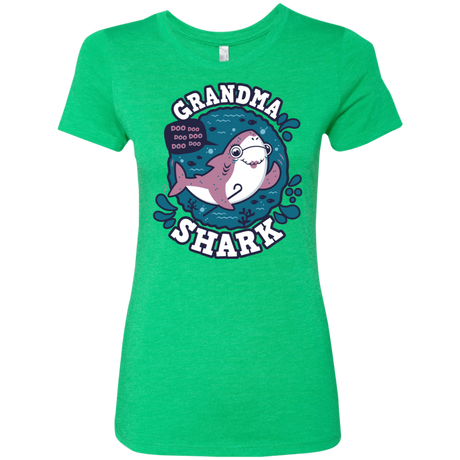 T-Shirts Envy / S Shark Family trazo - Grandma Women's Triblend T-Shirt