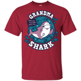 T-Shirts Cardinal / YXS Shark Family trazo - Grandma Youth T-Shirt