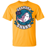 T-Shirts Gold / YXS Shark Family trazo - Grandma Youth T-Shirt