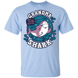 T-Shirts Light Blue / YXS Shark Family trazo - Grandma Youth T-Shirt