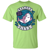 T-Shirts Mint Green / YXS Shark Family trazo - Grandma Youth T-Shirt