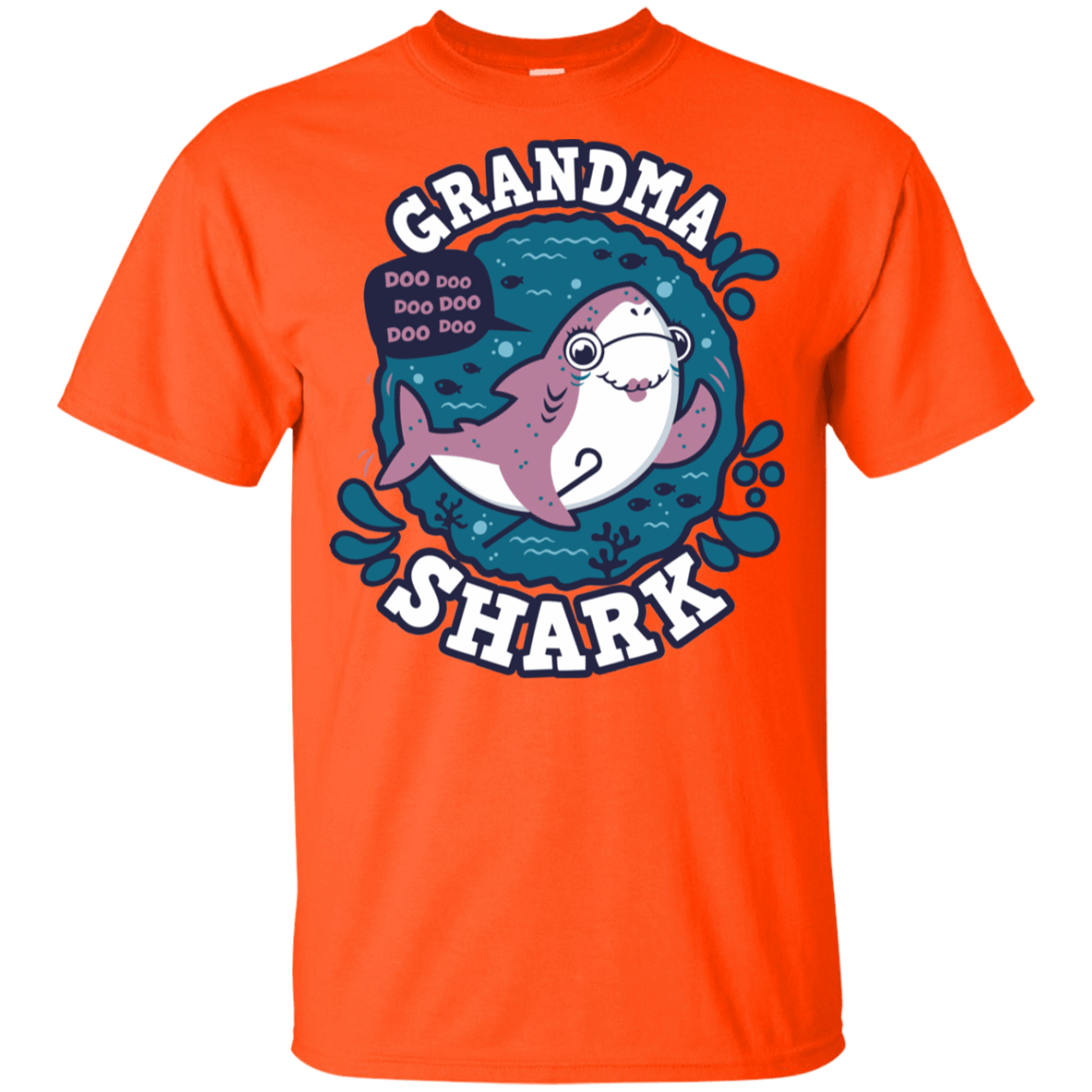 T-Shirts Orange / YXS Shark Family trazo - Grandma Youth T-Shirt