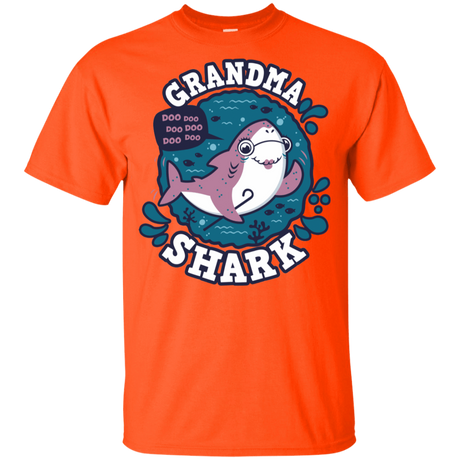 T-Shirts Orange / YXS Shark Family trazo - Grandma Youth T-Shirt