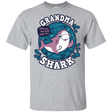 T-Shirts Sport Grey / YXS Shark Family trazo - Grandma Youth T-Shirt