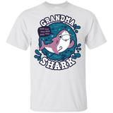 T-Shirts White / YXS Shark Family trazo - Grandma Youth T-Shirt