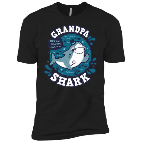 T-Shirts Black / YXS Shark Family trazo - Grandpa Boys Premium T-Shirt