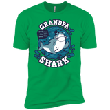 T-Shirts Kelly Green / YXS Shark Family trazo - Grandpa Boys Premium T-Shirt
