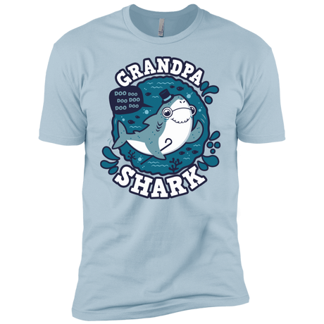 T-Shirts Light Blue / YXS Shark Family trazo - Grandpa Boys Premium T-Shirt