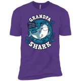 T-Shirts Purple Rush / YXS Shark Family trazo - Grandpa Boys Premium T-Shirt