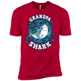 T-Shirts Red / YXS Shark Family trazo - Grandpa Boys Premium T-Shirt