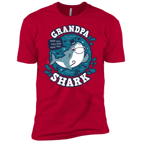 T-Shirts Red / YXS Shark Family trazo - Grandpa Boys Premium T-Shirt