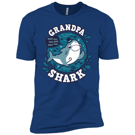 T-Shirts Royal / YXS Shark Family trazo - Grandpa Boys Premium T-Shirt