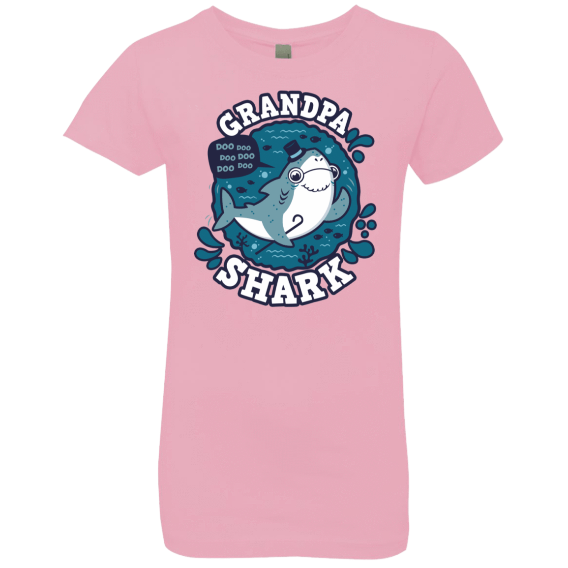 T-Shirts Light Pink / YXS Shark Family trazo - Grandpa Girls Premium T-Shirt