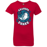T-Shirts Red / YXS Shark Family trazo - Grandpa Girls Premium T-Shirt
