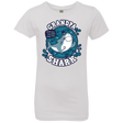 T-Shirts White / YXS Shark Family trazo - Grandpa Girls Premium T-Shirt