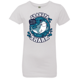 T-Shirts White / YXS Shark Family trazo - Grandpa Girls Premium T-Shirt